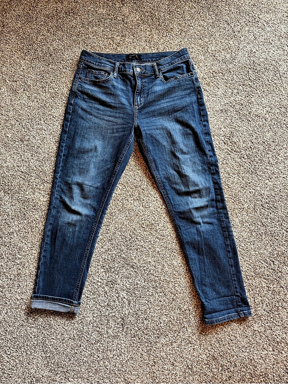 Banana Republic Girlfriend Mid-Rise Jeans Blue Waist 27/4